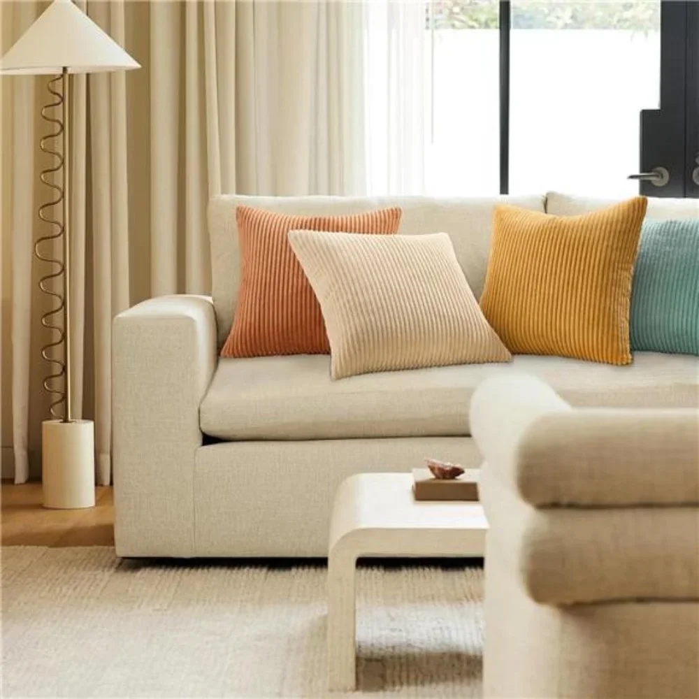 Decorative Throw Pillow Covers Cushion Cases, Set of 4 Soft Velvet